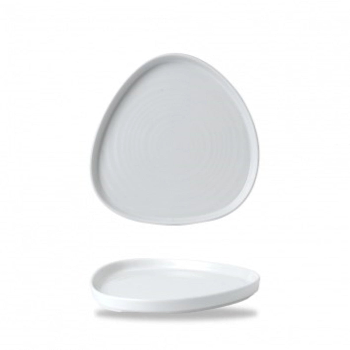 Chef's Plates White Triangel Teller 20cm H2cm in Weiss präsentiert im Onlineshop von KAQTU Design AG. Teller ist von Churchill