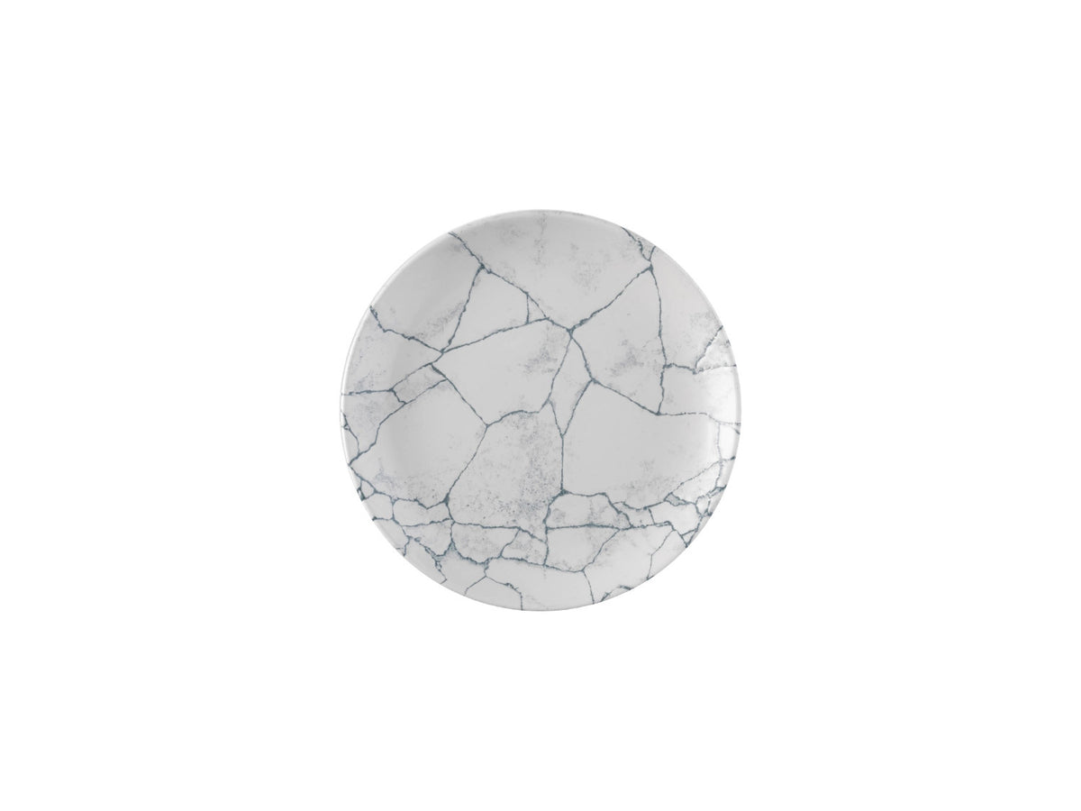 S.P. Kintsugi Pearl Grey Coupe Teller 26cm in Silber präsentiert im Onlineshop von KAQTU Design AG. Teller ist von Churchill