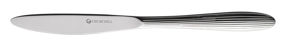 Agano Dessertmesser 21cm in Silber präsentiert im Onlineshop von KAQTU Design AG. Besteck ist von Churchill