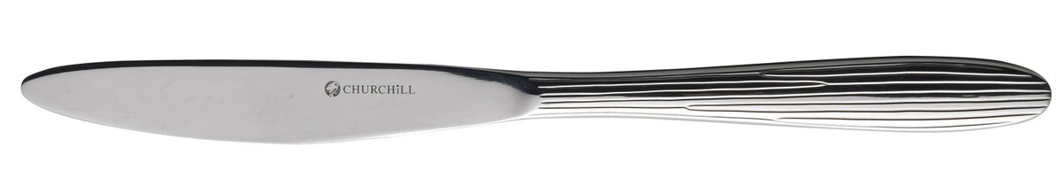 Agano Tafelmesser 20.7cm in Silber präsentiert im Onlineshop von KAQTU Design AG. Besteck ist von Churchill