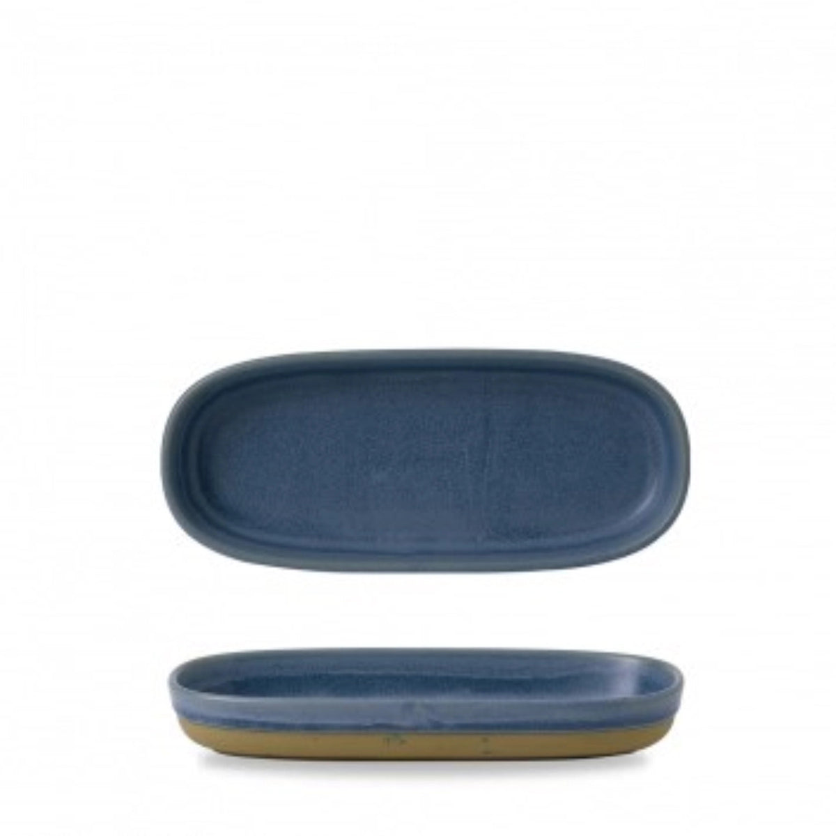 Emerge Oslo blue Platte rechteckig 23.3x10x3.3cm in Blau präsentiert im Onlineshop von KAQTU Design AG. Platte ist von Churchill