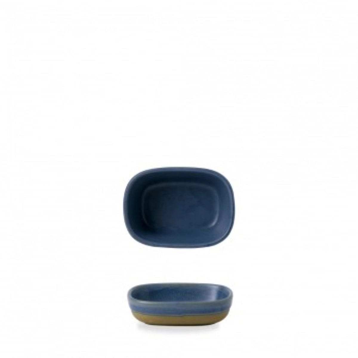 Emerge Oslo blue Platte rechteckig 12x9x3.3cm in Blau präsentiert im Onlineshop von KAQTU Design AG. Platte ist von Churchill