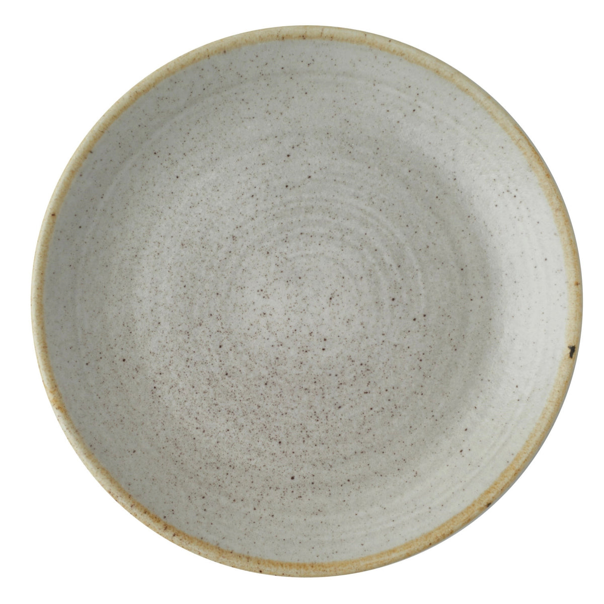 Stonecast Raw Grey Coupe Teller flach 21.7cm in Grau präsentiert im Onlineshop von KAQTU Design AG. Teller ist von Churchill