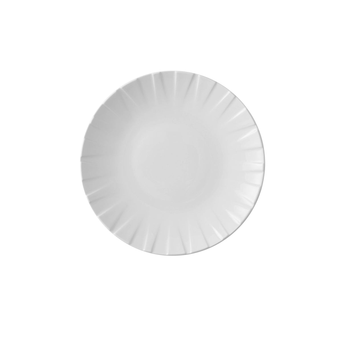 Alchemy Abstract White Coupe Teller 23.5cm in Weiss präsentiert im Onlineshop von KAQTU Design AG. Teller ist von Churchill