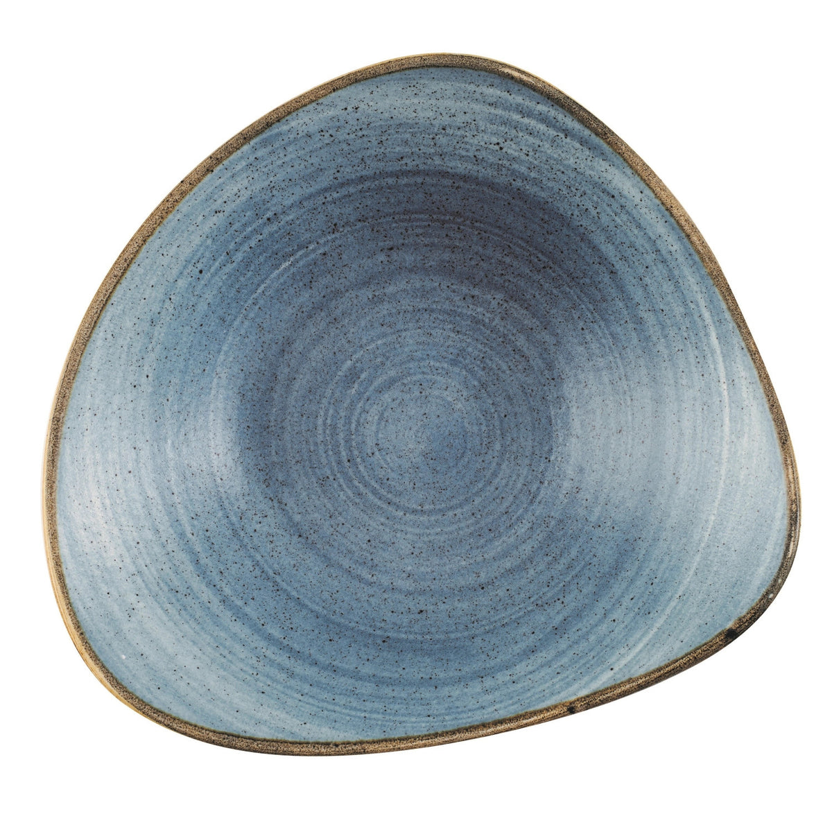 Stonecast Raw Blue Triangel Teller tief 23.5cm, 60cl in Blau präsentiert im Onlineshop von KAQTU Design AG. Teller ist von Churchill