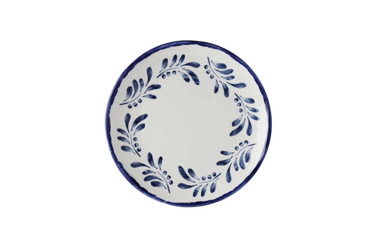 Harvest Mediterranean Organic Coupe Teller 23cm in Blau präsentiert im Onlineshop von KAQTU Design AG. Teller ist von Churchill