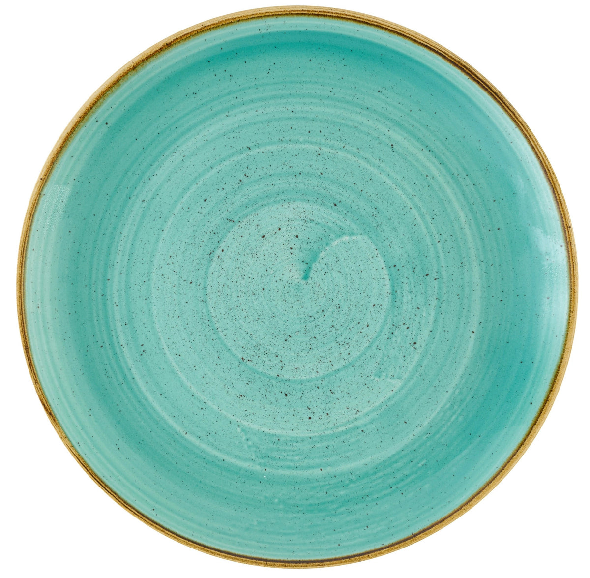 Stonecast Mint Coupe Teller Flach 28.8cm in Blau präsentiert im Onlineshop von KAQTU Design AG. Teller ist von Churchill
