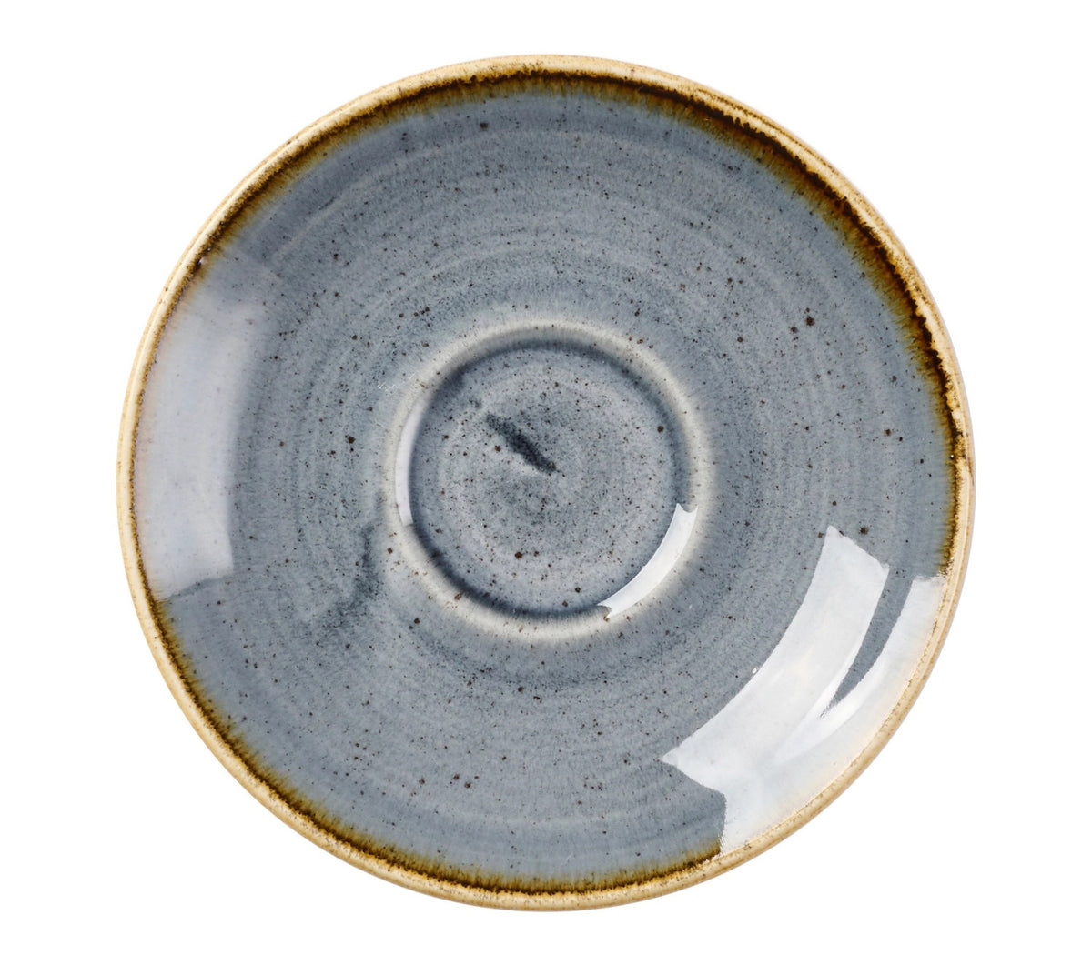 Stonecast Beverage Blueberry Cappuccino Untertasse 15.6cm in Blau präsentiert im Onlineshop von KAQTU Design AG. Kaffeetassen ist von Churchill