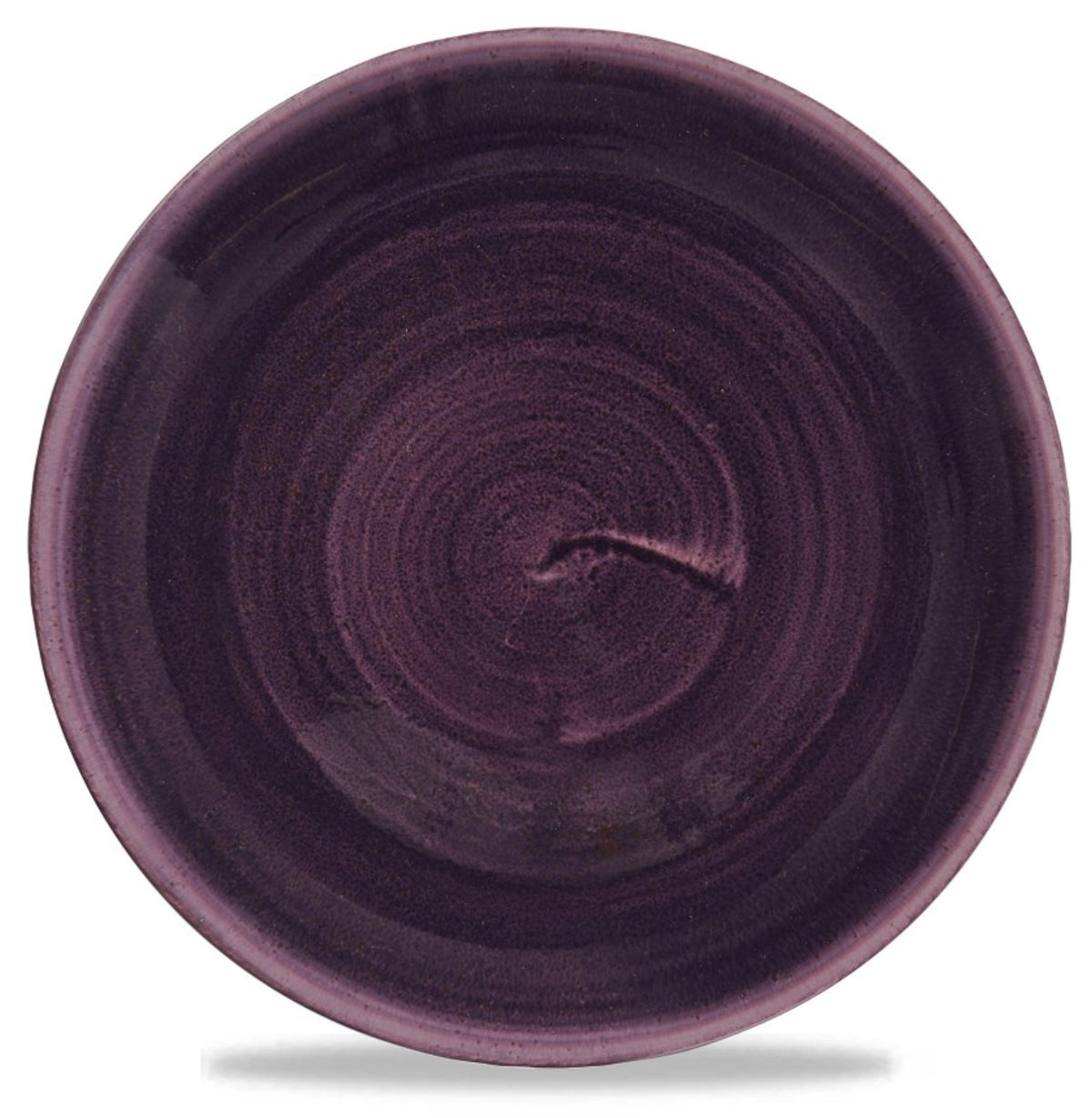 Stonecast Patina Deep Purple Coupe Teller flach 21.7cm in Rot präsentiert im Onlineshop von KAQTU Design AG. Teller ist von Churchill