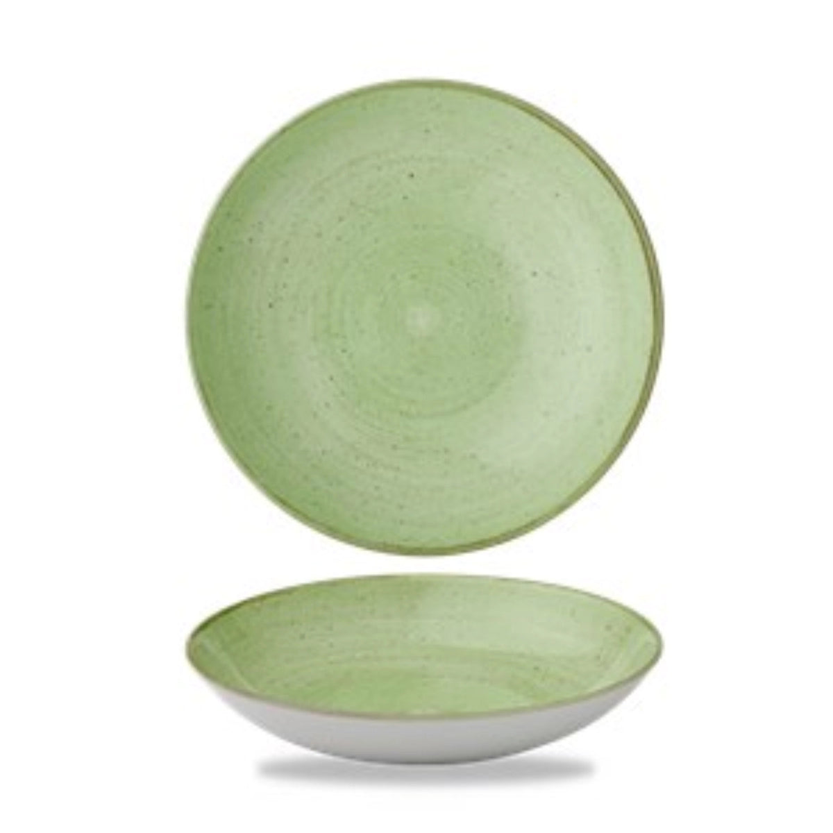 Stonecast Sage Green Coupe Teller tief 24.8cm in Grün präsentiert im Onlineshop von KAQTU Design AG. Teller ist von Churchill