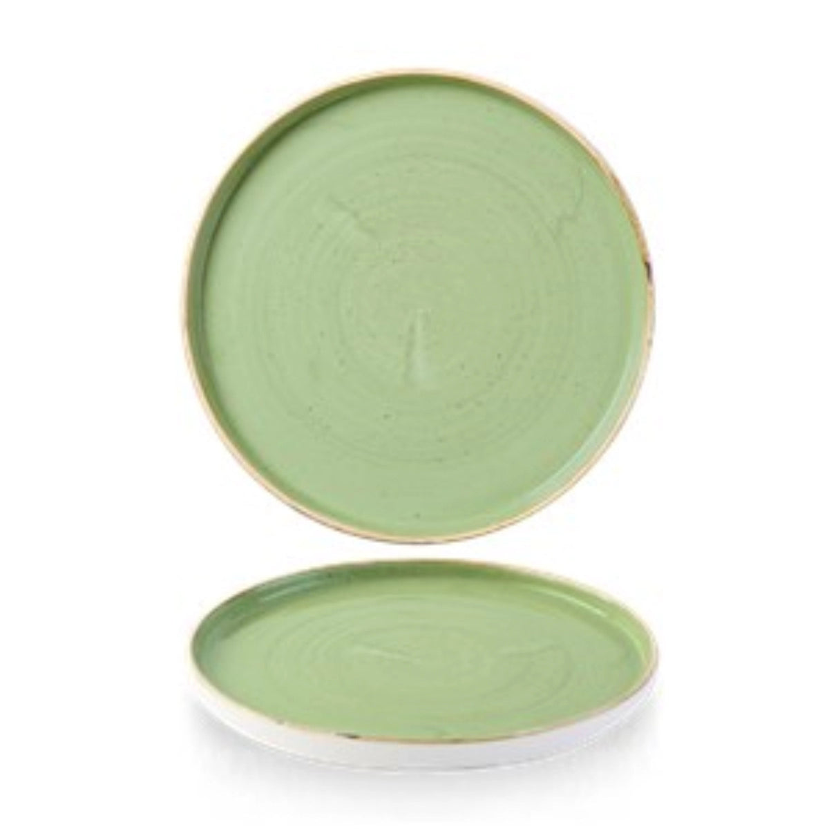 Stonecast Sage Green Chefs Walled Teller 26cm in Grün präsentiert im Onlineshop von KAQTU Design AG. Teller ist von Churchill