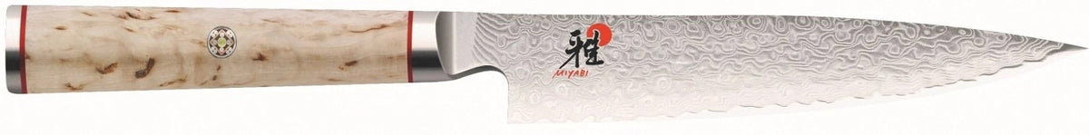 MIYABI 5000MCD SHOTOH, 130mm in Braun präsentiert im Onlineshop von KAQTU Design AG. Damastmesser ist von Miyabi
