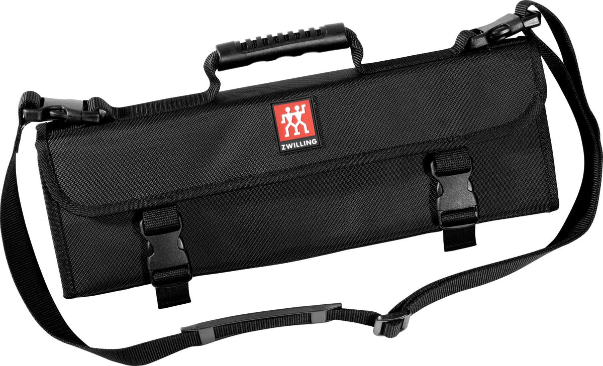 Zwilling Messertasche mittel, 45.5x15 cm, 7 Spalten in Schwarz präsentiert im Onlineshop von KAQTU Design AG. Küchenmesser ist von Zwilling Kitchen