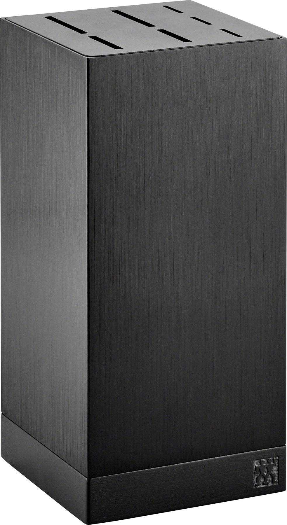Messerblock Aluminium, leer, 7, schwarz in Schwarz präsentiert im Onlineshop von KAQTU Design AG. Messerblock ist von Zwilling Kitchen