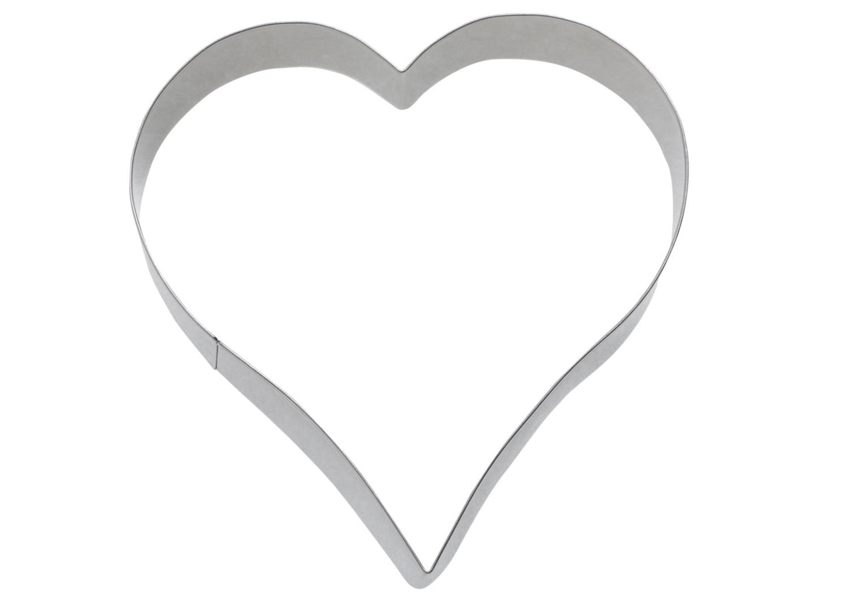 Lebkuchen-Ausstechform Herz, 12cm in Silber präsentiert im Onlineshop von KAQTU Design AG. Ausstecher ist von Westmark