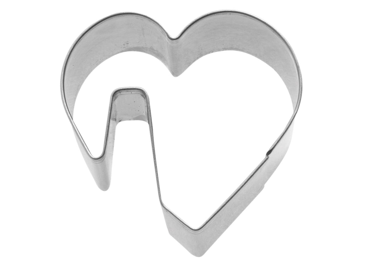 Tassenkeks-Ausstechform Herz, 5cm in Silber präsentiert im Onlineshop von KAQTU Design AG. Ausstecher ist von Westmark