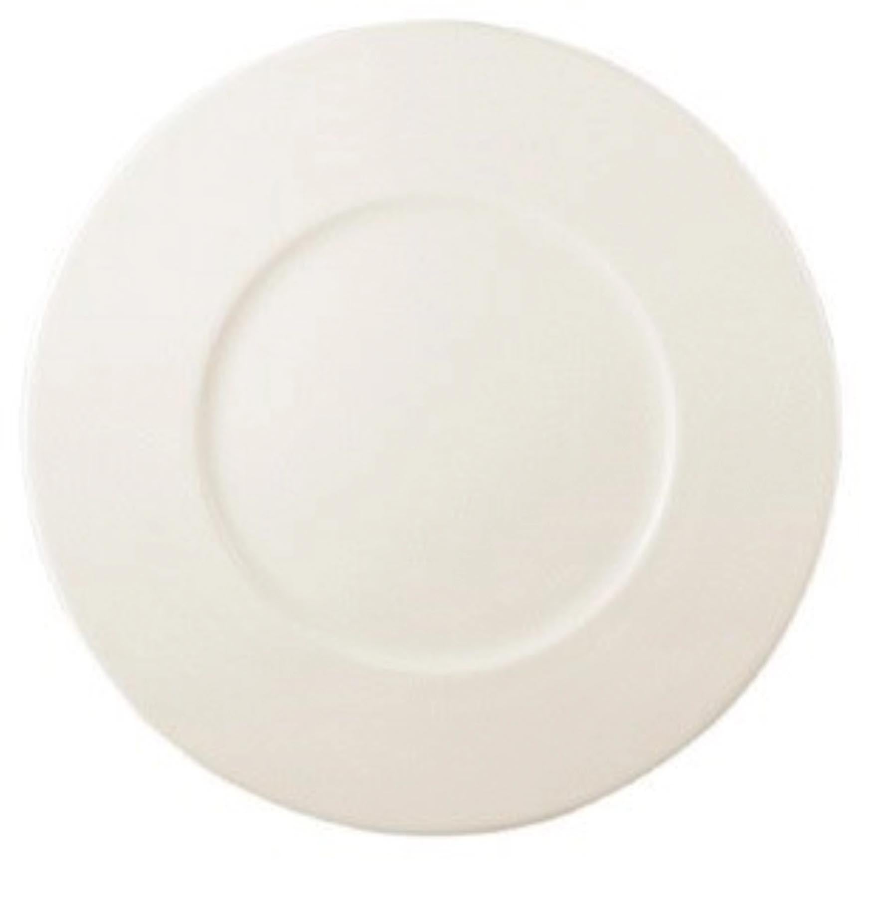 New Bone Gourmet Teller flach 32cm in Weiss präsentiert im Onlineshop von KAQTU Design AG. Teller ist von Royale