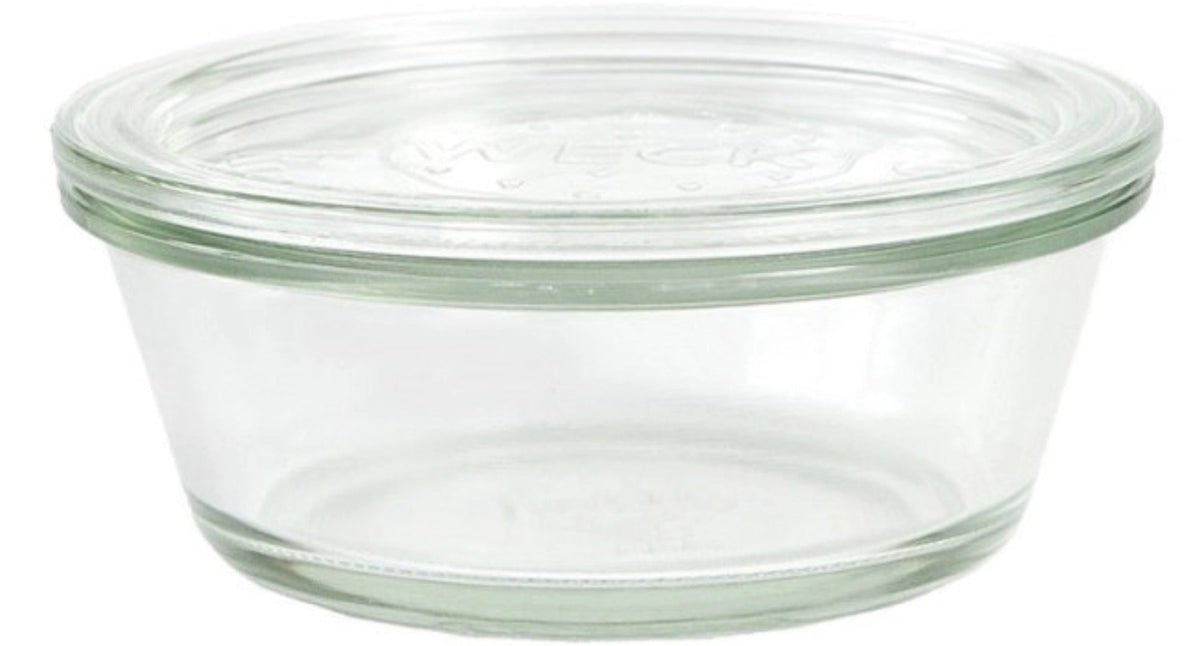 WECK Gourmetglas 300ml RR120 mit Deckel in Transparent präsentiert im Onlineshop von KAQTU Design AG. Aufbewahrungsbehälter ist von Weck