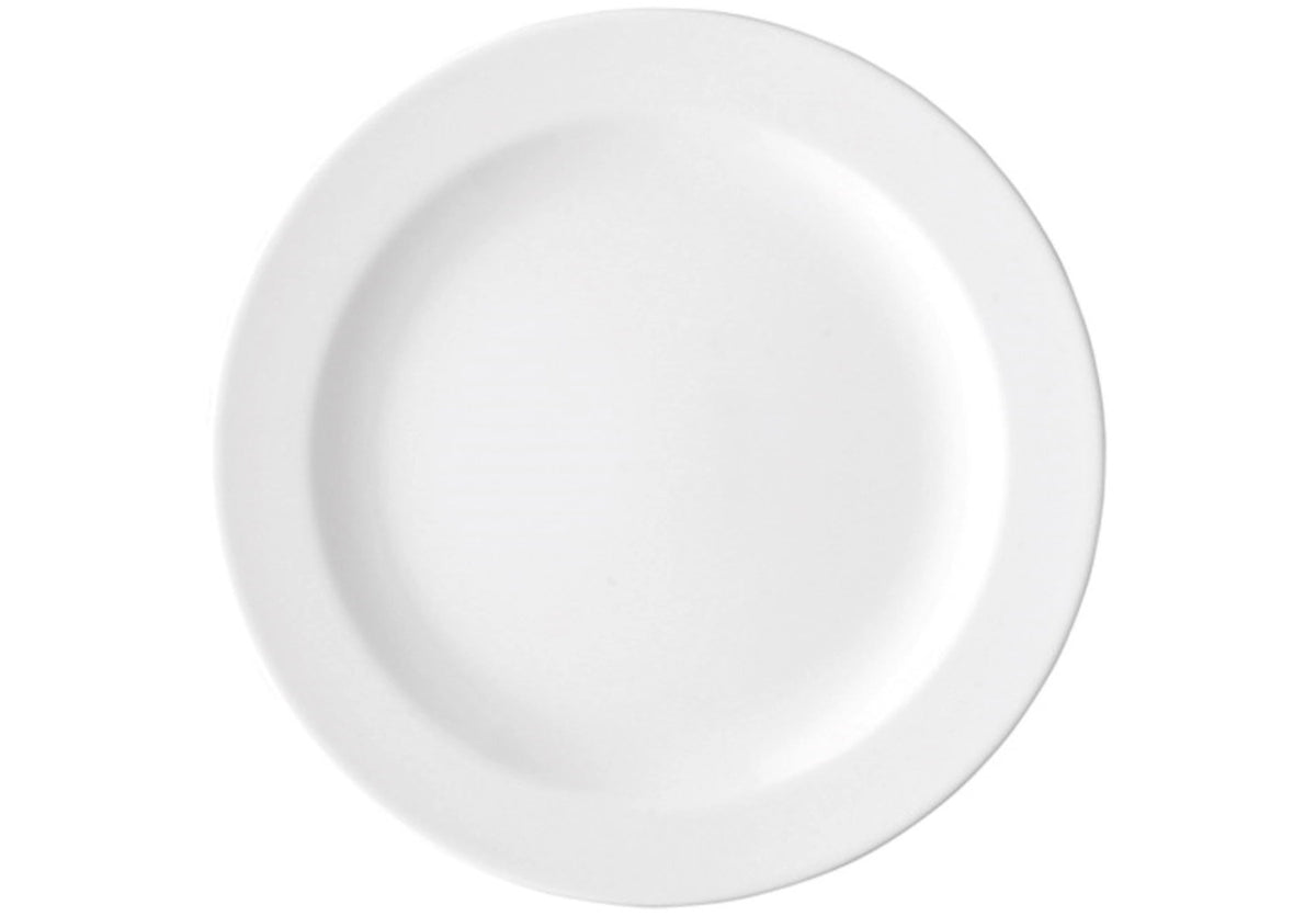 Form 1382 weiss Speiseteller 25cm in Weiss präsentiert im Onlineshop von KAQTU Design AG. Teller ist von Rosenthal