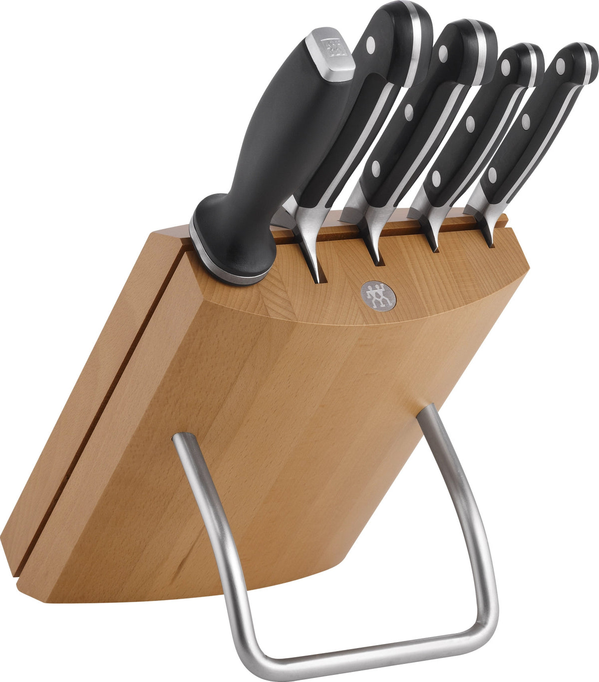 6tlg. Pro Messerblock natur in Braun präsentiert im Onlineshop von KAQTU Design AG. Messerblock ist von Zwilling