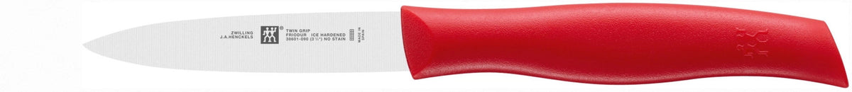 TWIN Grip Spick- und Garniermesser 90 mm in Rot präsentiert im Onlineshop von KAQTU Design AG. Universalmesser ist von Zwilling