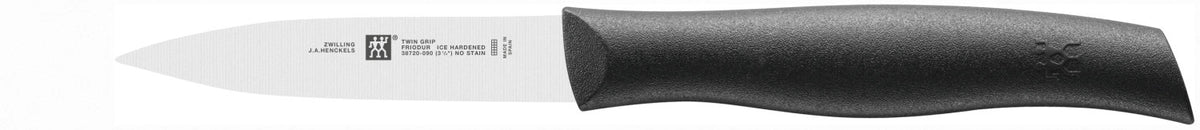 TWIN Grip Spick-/Garniermesser 90 mm in Schwarz präsentiert im Onlineshop von KAQTU Design AG. Küchenmesser ist von Zwilling Kitchen