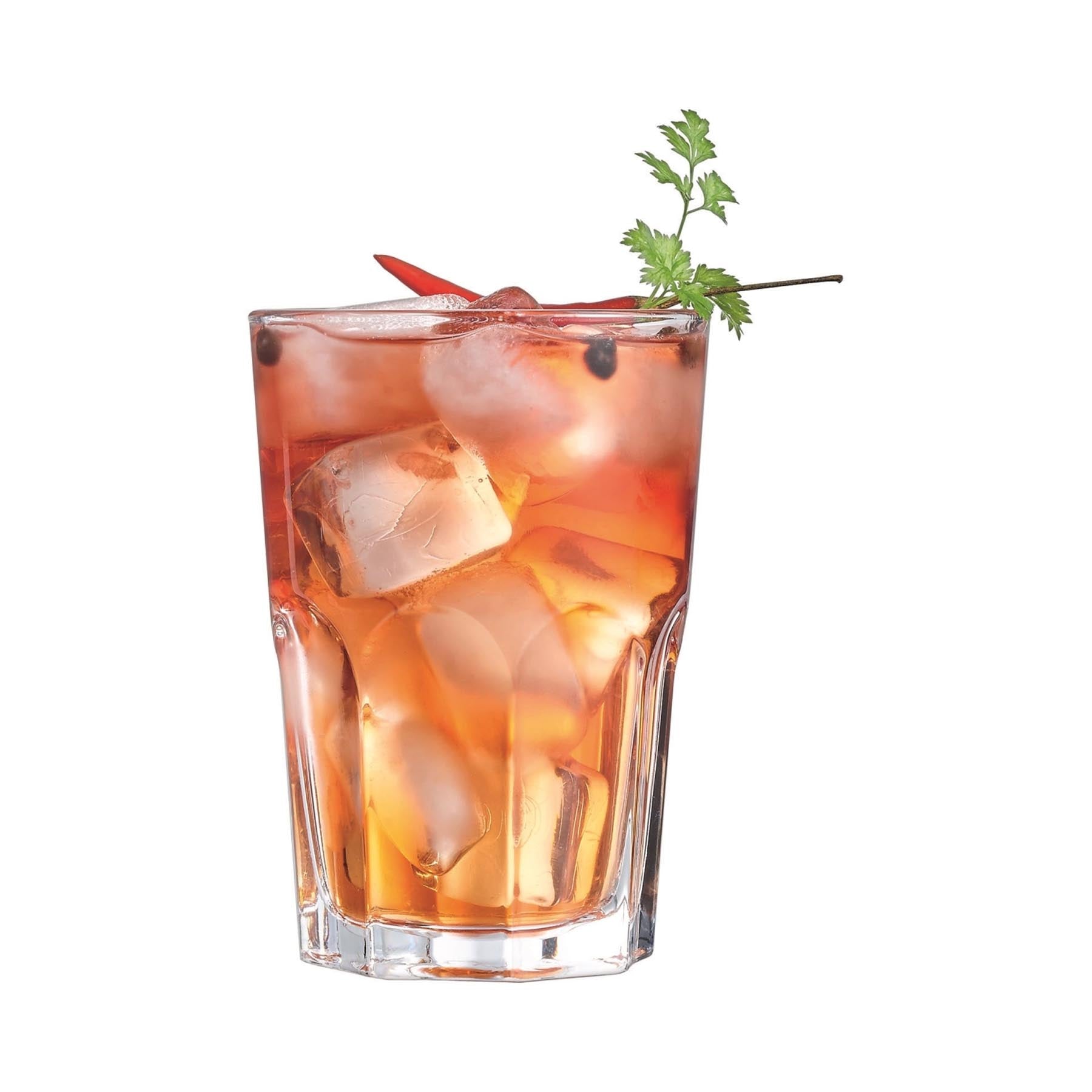 Eleganter Granity H/B Becher aus klarem Glas, ideal für Getränke. Mit einem Durchmesser von 8.4 cm und einer Höhe von 12.1 cm, perfekt für stilvolles Trinken.