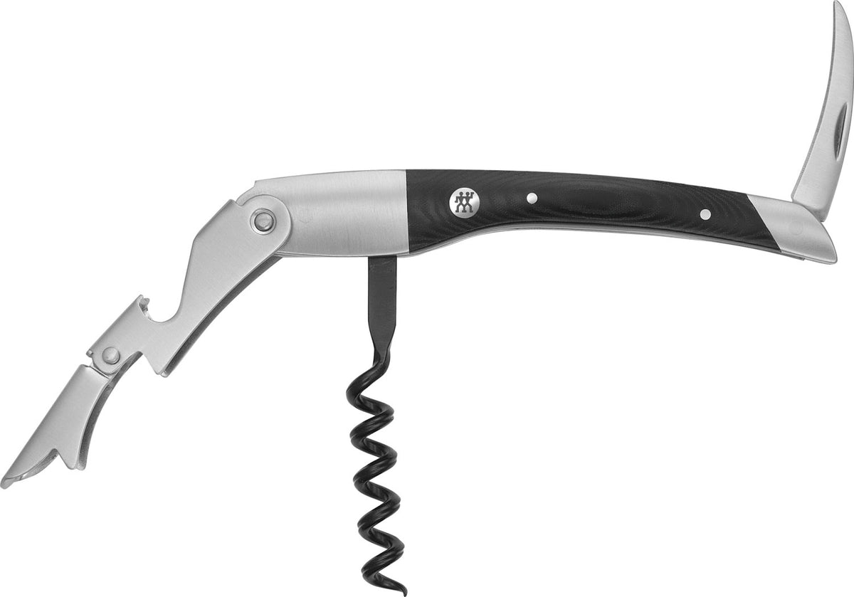 Kellnermesser classic, matt 12.1x2.6 cm in Schwarz präsentiert im Onlineshop von KAQTU Design AG. Barzubehör ist von Zwilling Kitchen