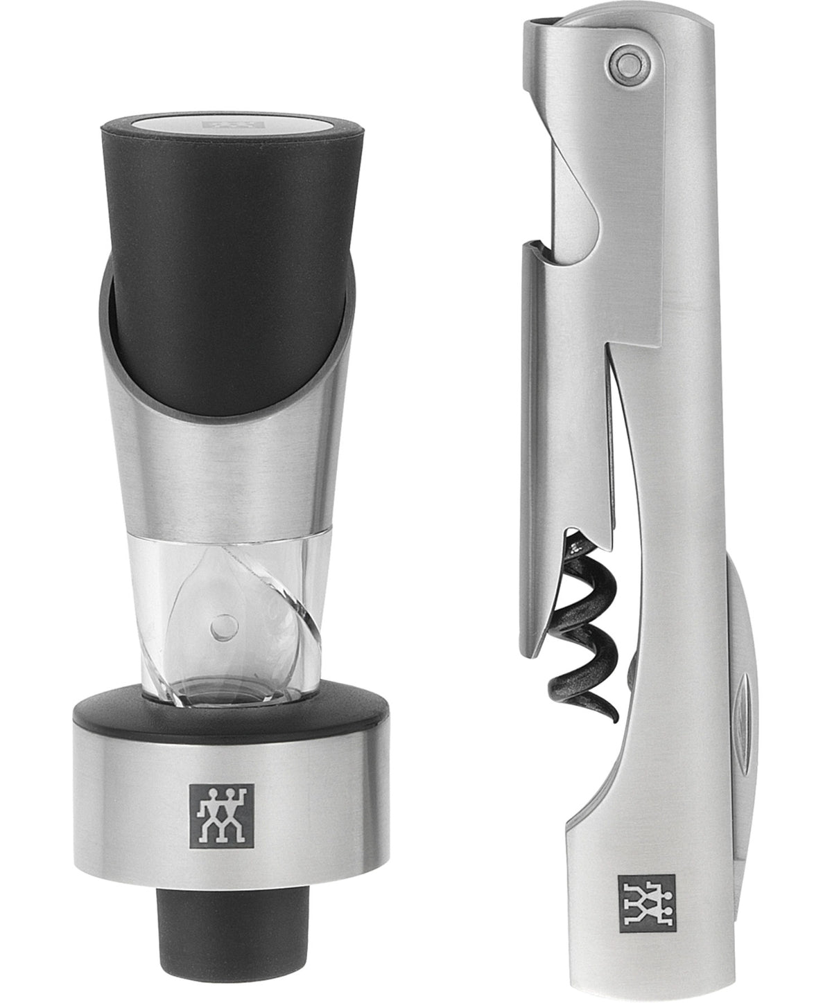 Sommelier-Set, 2-teilig in Schwarz präsentiert im Onlineshop von KAQTU Design AG. Barzubehör ist von Zwilling Kitchen