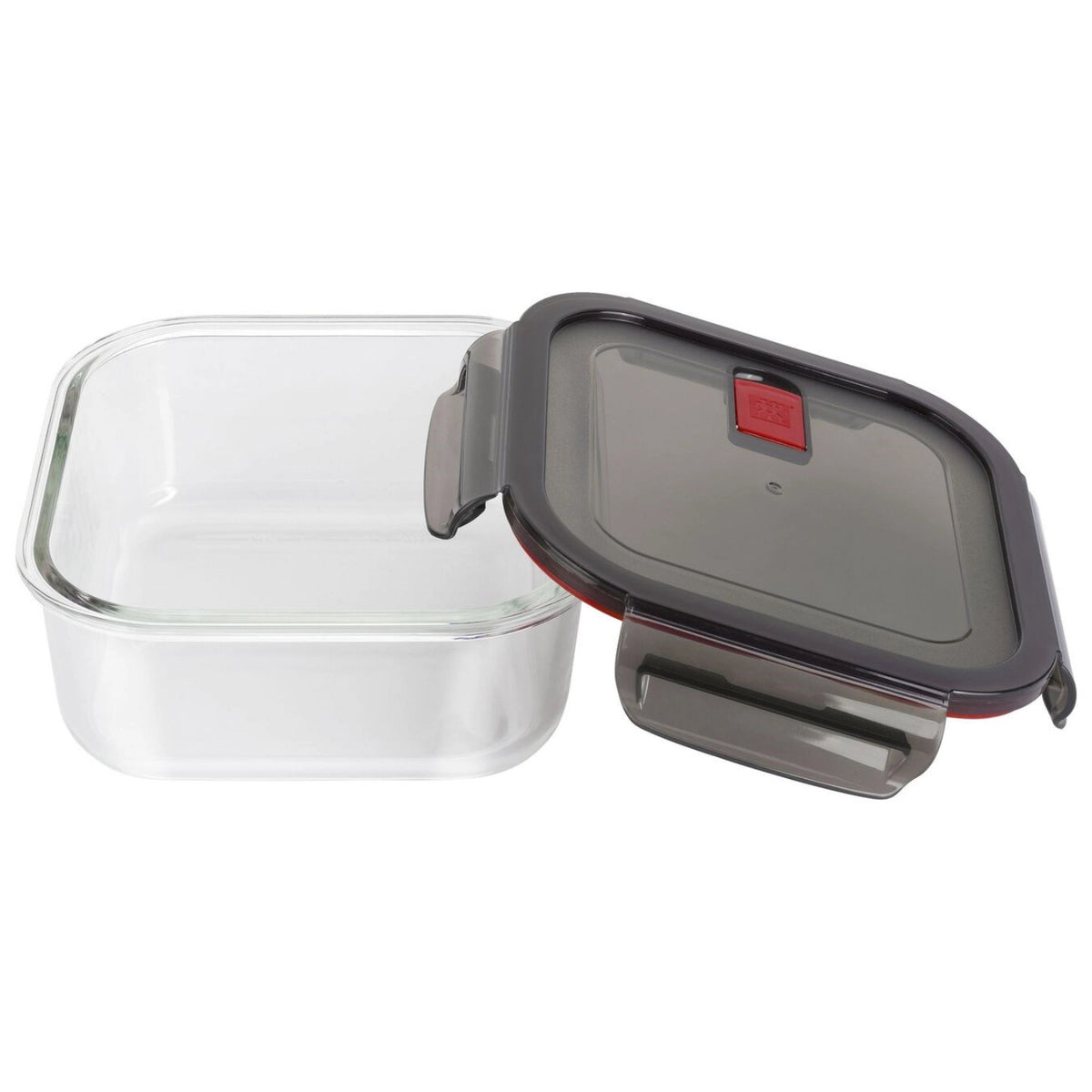 Zwilling Gusto Glasbehälter quadratisch, 1100 ml in Silber präsentiert im Onlineshop von KAQTU Design AG. Aufbewahrungsdose ist von Zwilling Kitchen