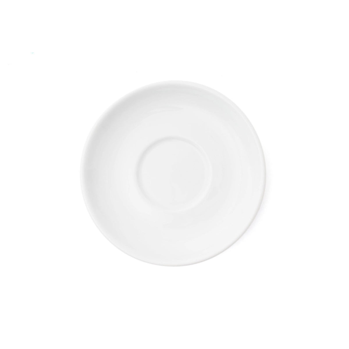 Verona Untertasse weiss zu Kaffee- und Cappuccinotasse in Weiss präsentiert im Onlineshop von KAQTU Design AG. Tasse ist von Ancap