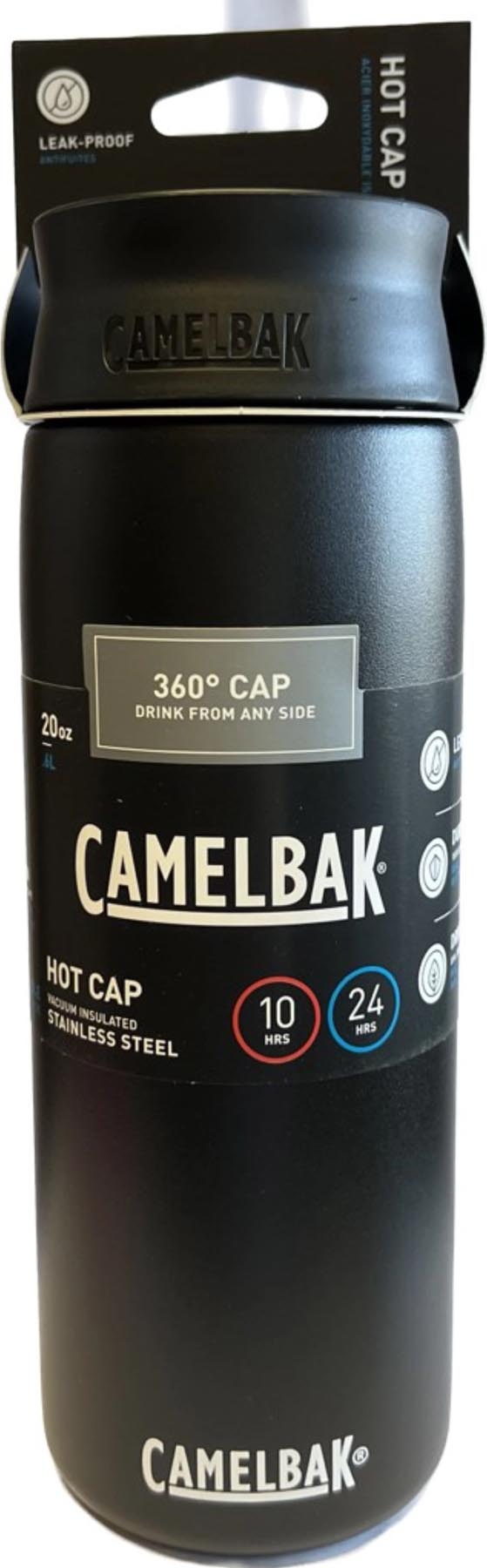 Camelbak Hot Cap V.I 0.6l in elegantem Schwarz, perfekt für die Aufbewahrung von heißen und kalten Getränken, ideal für aktive Lebensstile.