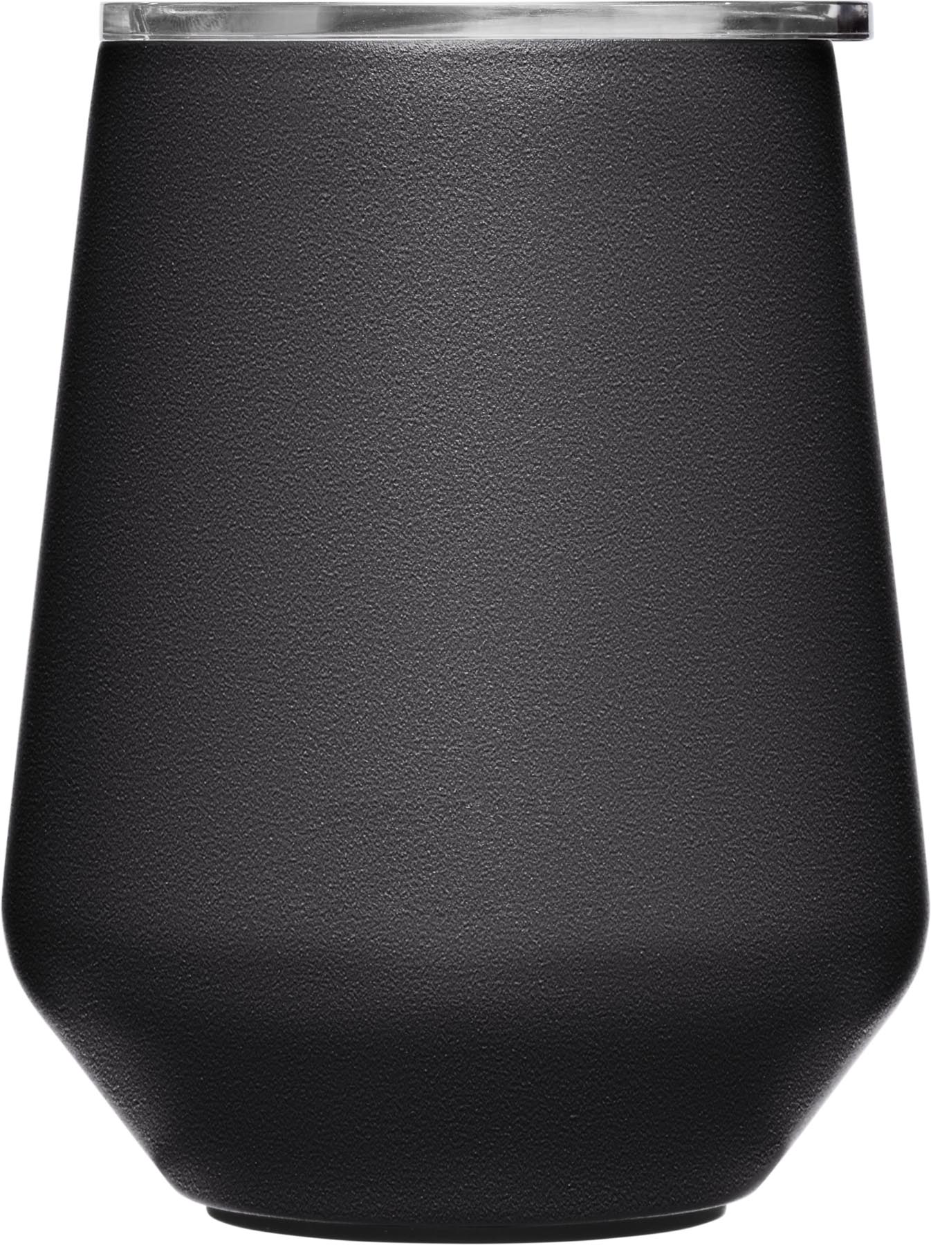 Schwarzer CamelBak Wine Tumbler V.I. 0.35l, ideal für Weinliebhaber, stilvolles Design und praktische Funktionalität für unterwegs.