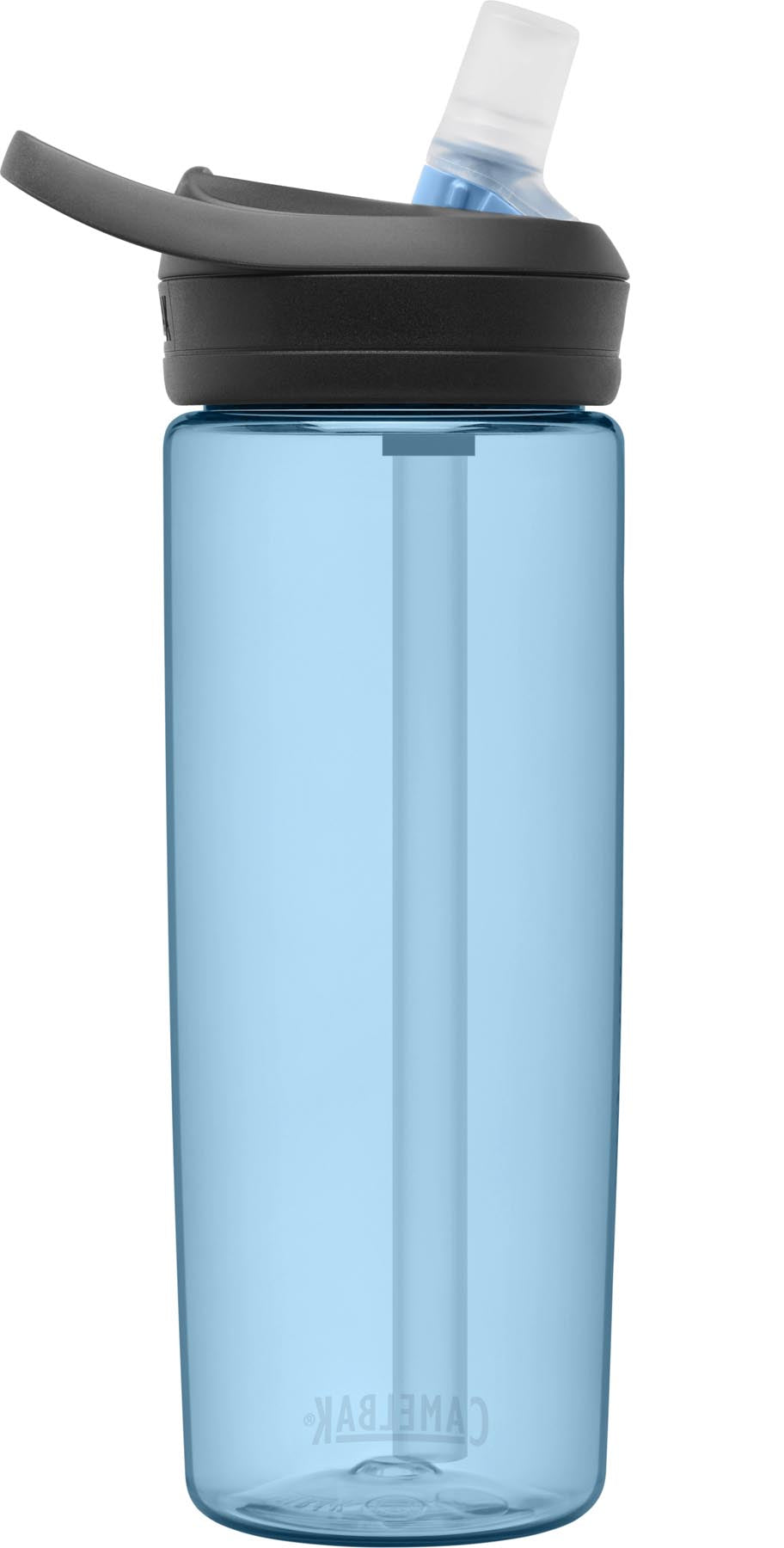 Camelbak Eddy+ Trinkflasche 0.6l in strahlendem True Blue, ideal für unterwegs und umweltfreundlich, präsentiert von KAQTU Design AG.