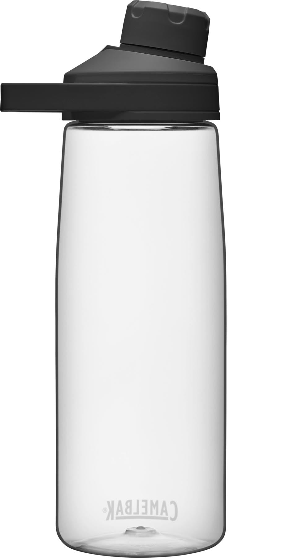 Transparente Chute Mag Bottle 0.75l von Camelbak, ideal für unterwegs. Praktisches Design mit Magnetverschluss für einfachen Zugang.