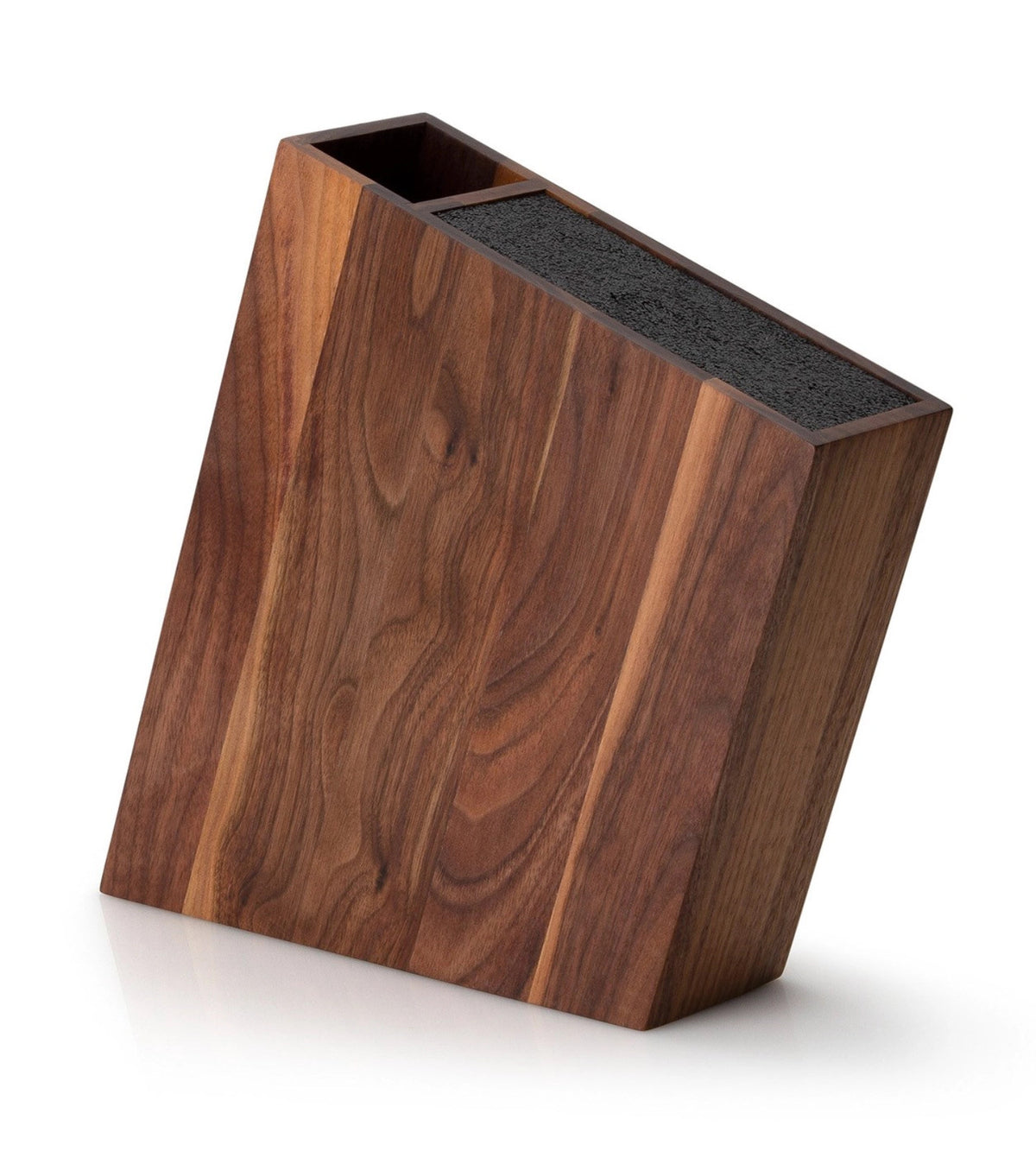 Walnuss Messerblock mit flex. Einsatz & Utensilienbeh. in Braun präsentiert im Onlineshop von KAQTU Design AG. Messerblock ist von Continenta