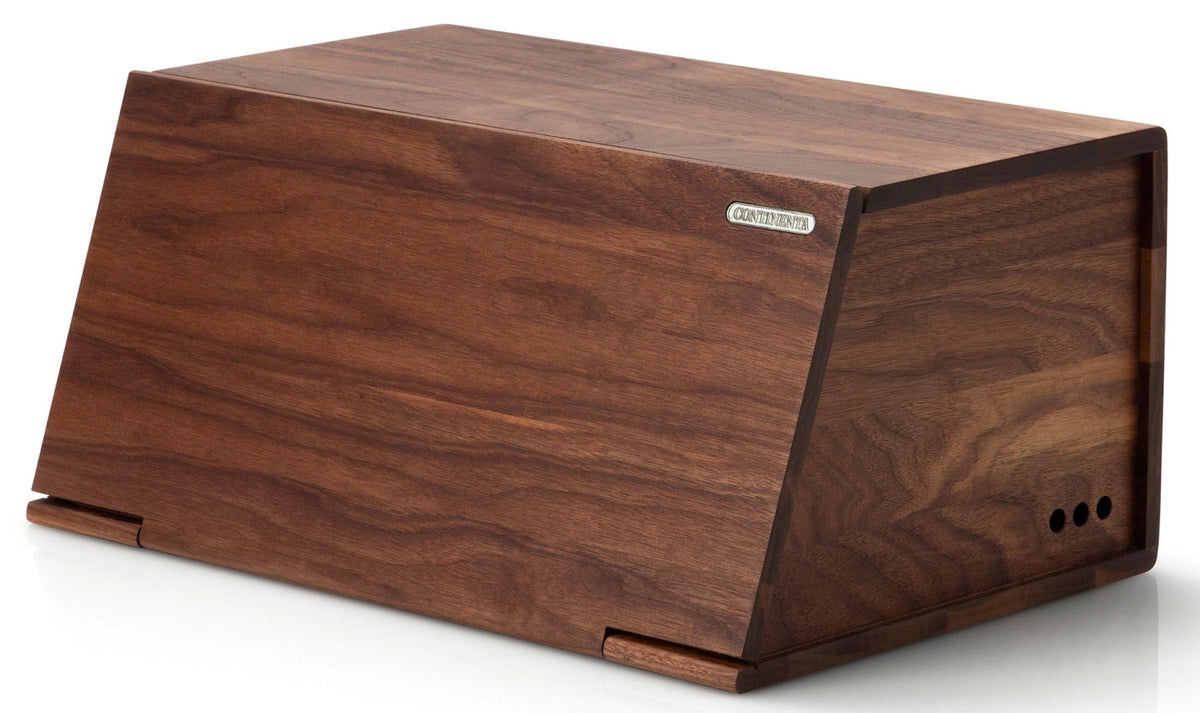 Walnuss Brotkasten, 40x26x18,5cm in Braun präsentiert im Onlineshop von KAQTU Design AG. Brotsack ist von Continenta