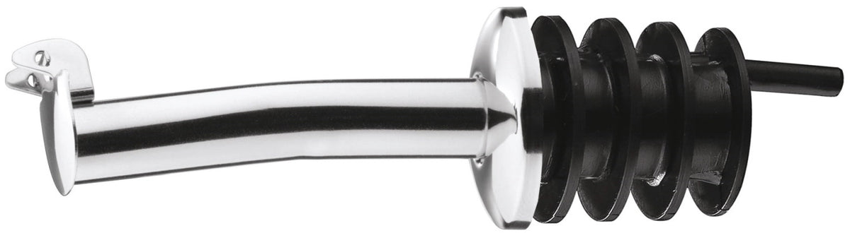 Flaschenausgiesser Inox mit Kläppchen u. K-Kork in Silber präsentiert im Onlineshop von KAQTU Design AG. Barzubehör ist von Westmark