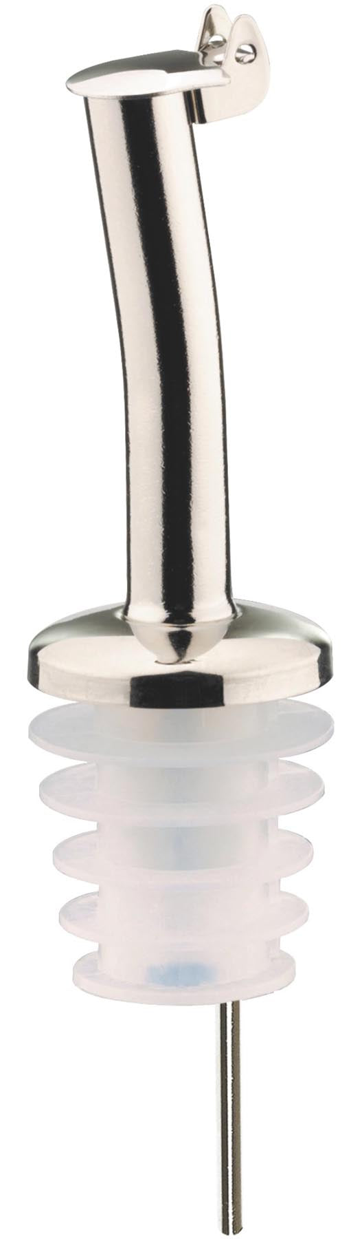 Ausgiesser Inox mit Silikonkorken u. Metallkäppchen in Silber präsentiert im Onlineshop von KAQTU Design AG. Küchenhelfer ist von Westmark