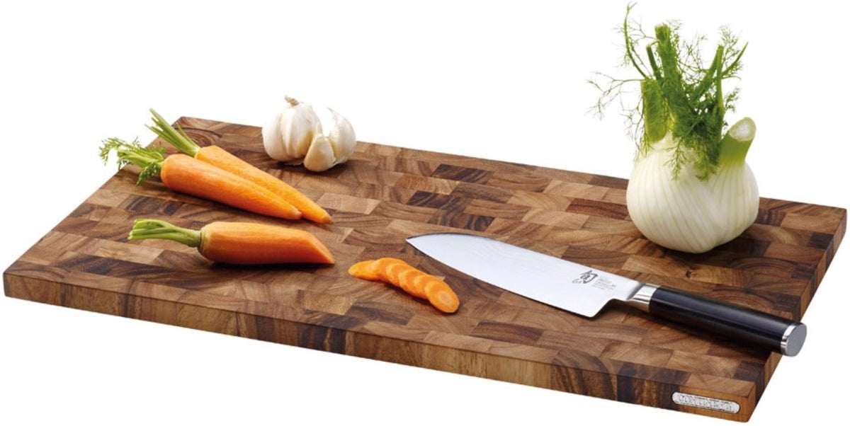 Akazie Schneidebrett, gross 54x29x2.5cm in Braun präsentiert im Onlineshop von KAQTU Design AG. Schneidbrett ist von Continenta