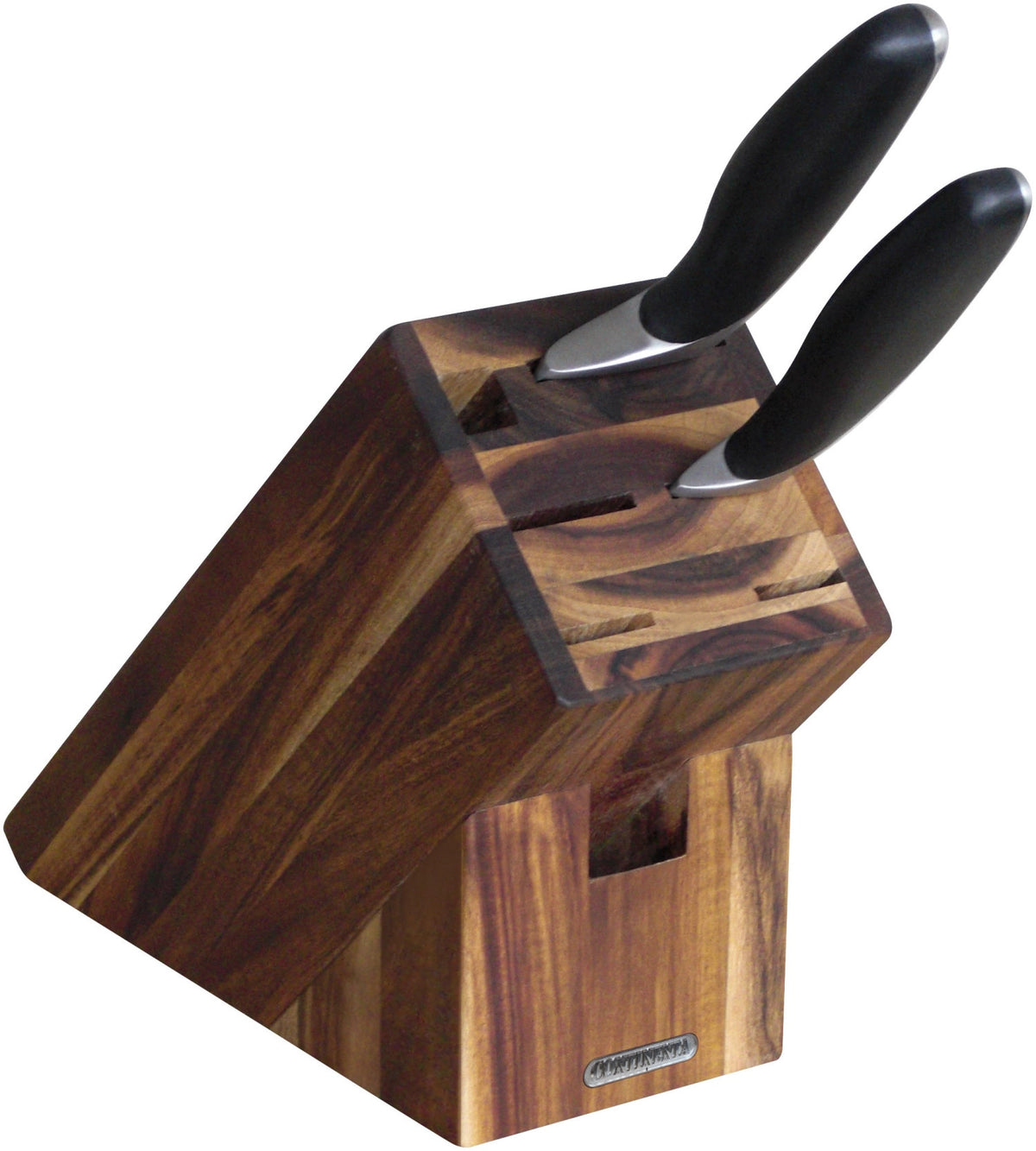 Akazie Messerblock 6er 22x9.5x20cm in Braun präsentiert im Onlineshop von KAQTU Design AG. Messerblock ist von Continenta