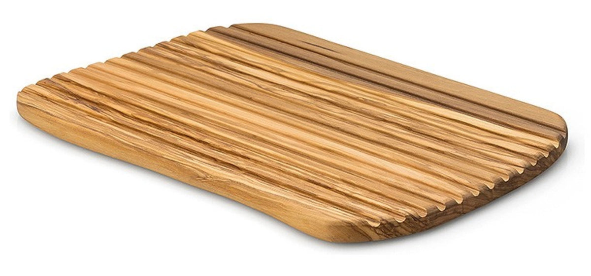 Olivenholz Brotschneidebrett 37x25x1.6 cm in Braun präsentiert im Onlineshop von KAQTU Design AG. Schneidbrett ist von Continenta