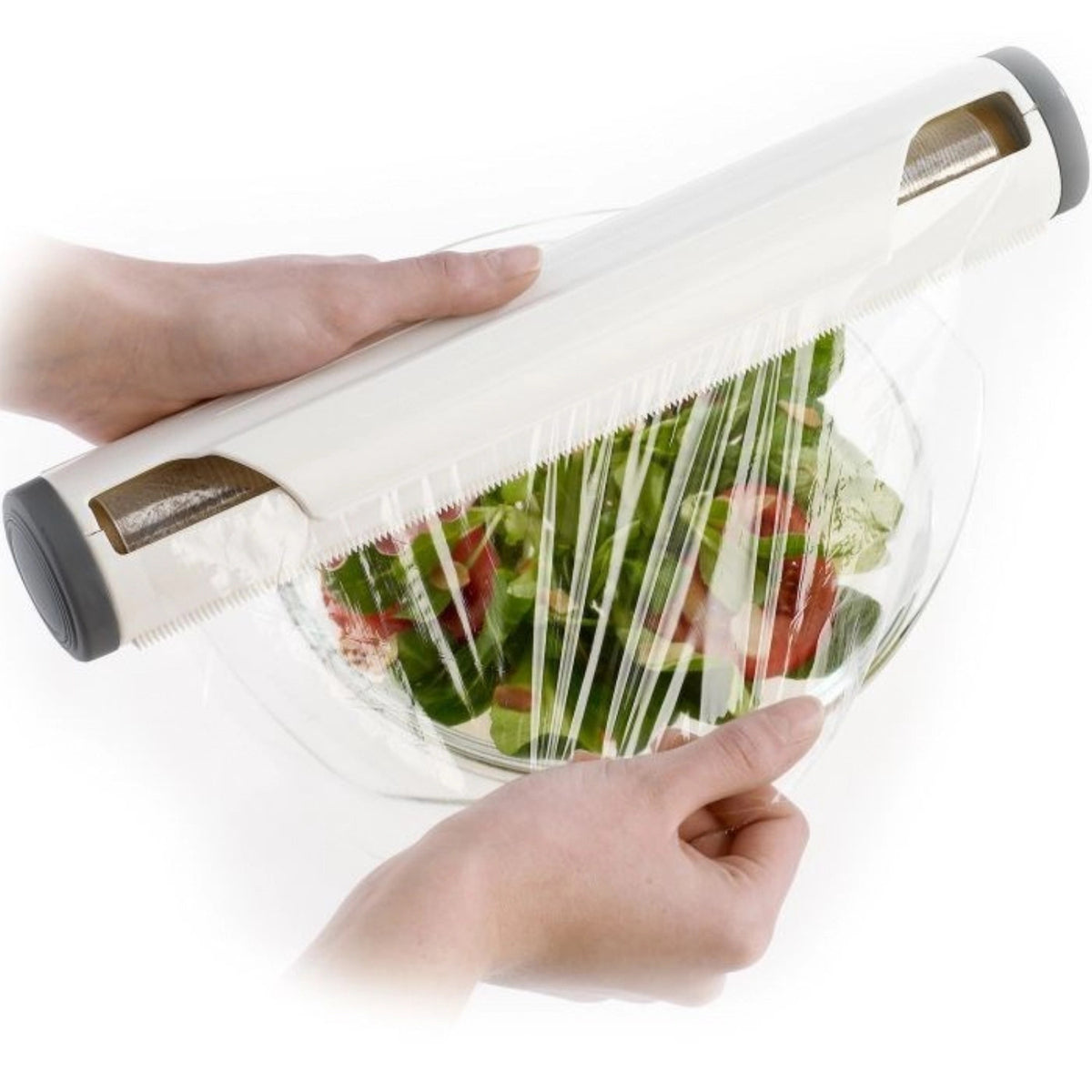 Folienspender, 33.5x6.5x6.5cm in Weiss präsentiert im Onlineshop von KAQTU Design AG. Küchenhelfer ist von Westmark