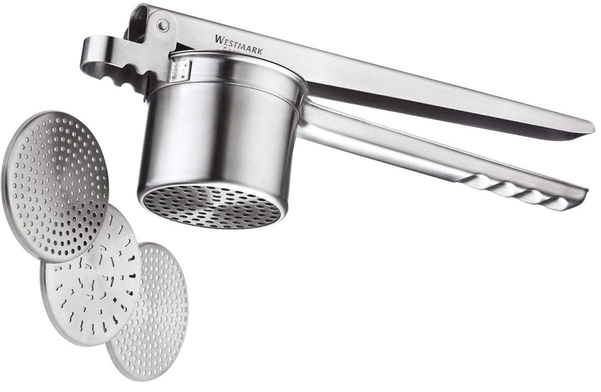 Spätzle- Kartoffelpresse in Silber präsentiert im Onlineshop von KAQTU Design AG. Küchenhelfer ist von Westmark