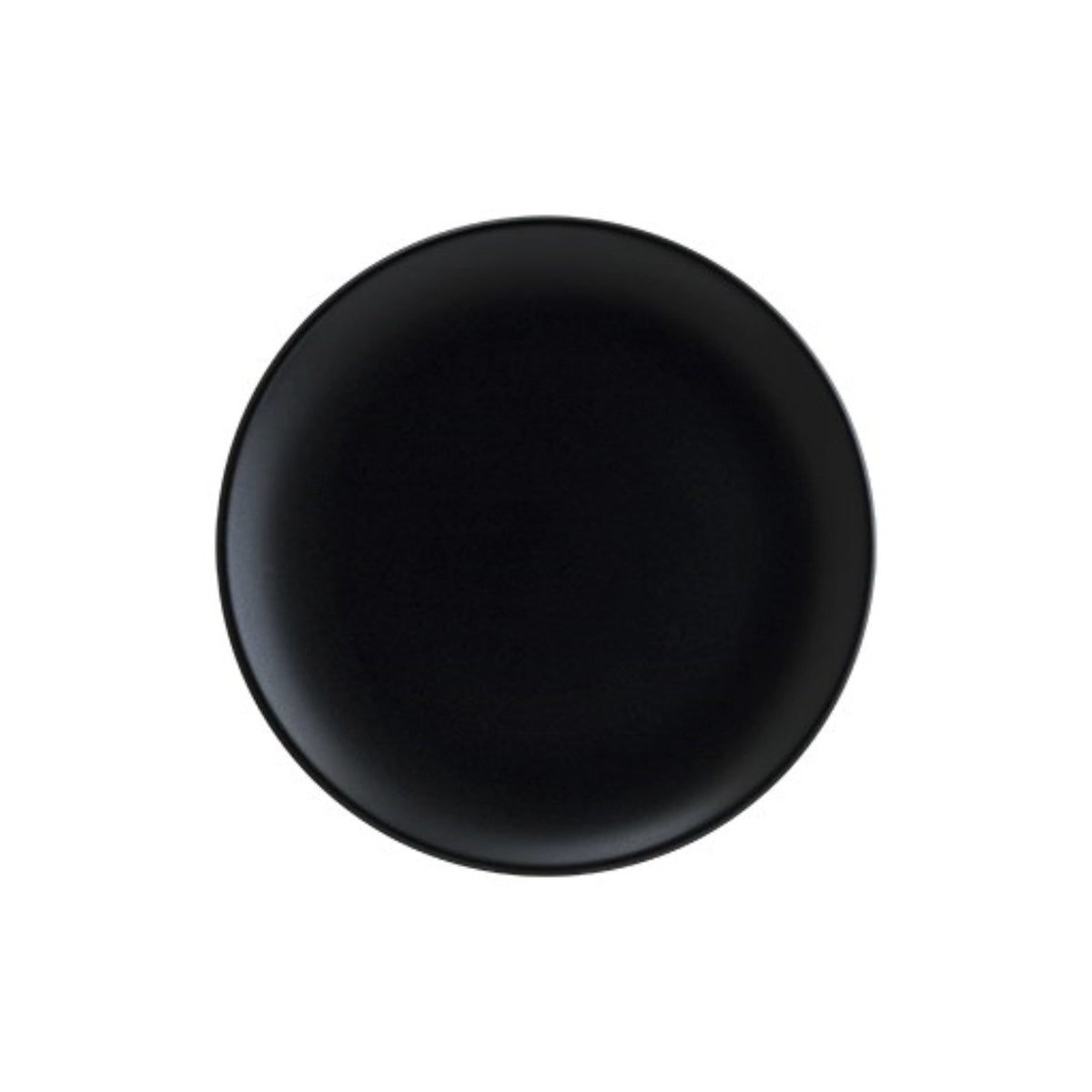 Notte Gourmet Teller flach D21cm in Schwarz präsentiert im Onlineshop von KAQTU Design AG. Teller ist von Bonna