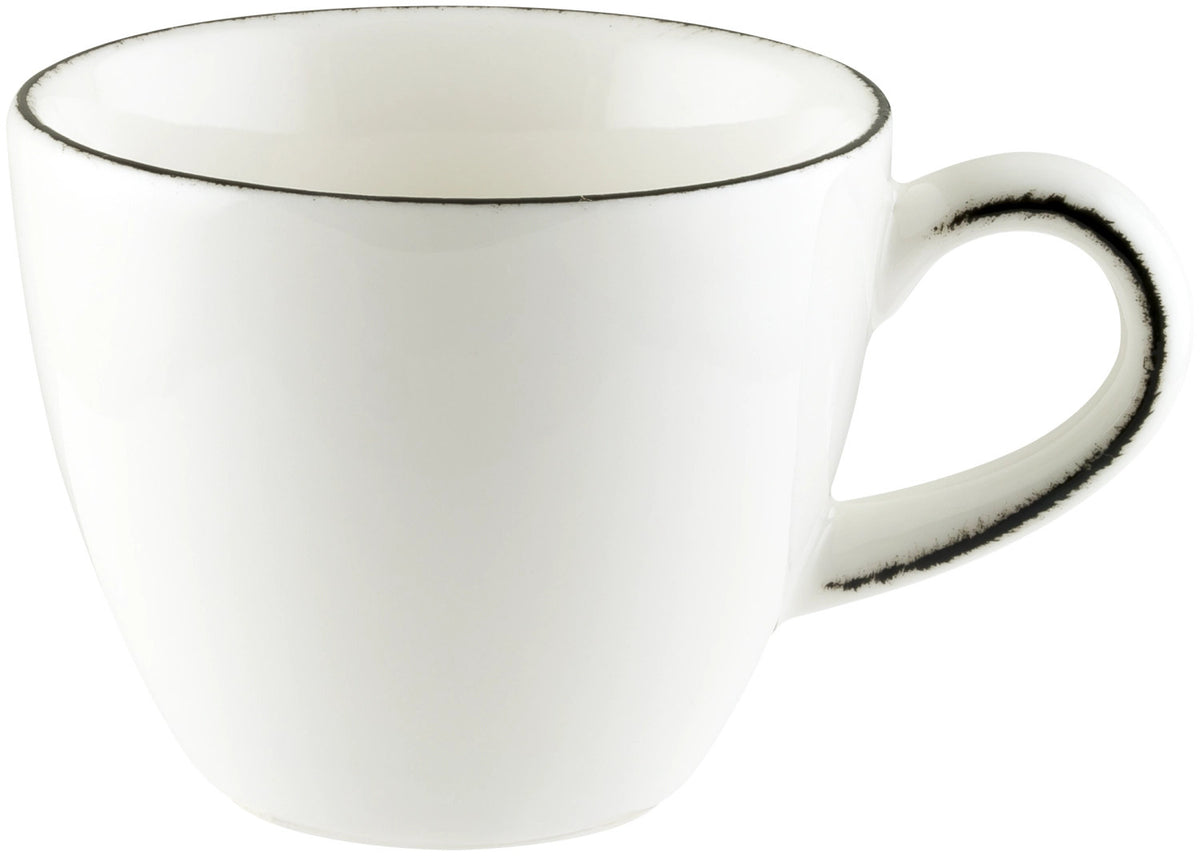 Retro Black Rita Espressotasse 80ml weiss in Weiss präsentiert im Onlineshop von KAQTU Design AG. Espressotassen ist von Bonna