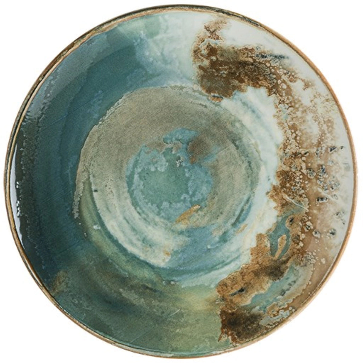 Futura Gourmet Teller flach D30cm in Blau präsentiert im Onlineshop von KAQTU Design AG. Teller ist von Bonna