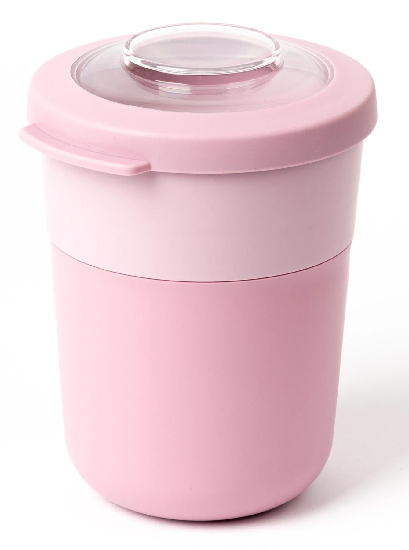 Stilvolle Amuse Life Schüssel in sanftem Pink, Ø105x142mm, perfekt für Frühstück und Mittagessen, vereint Ästhetik und praktische Nutzung.