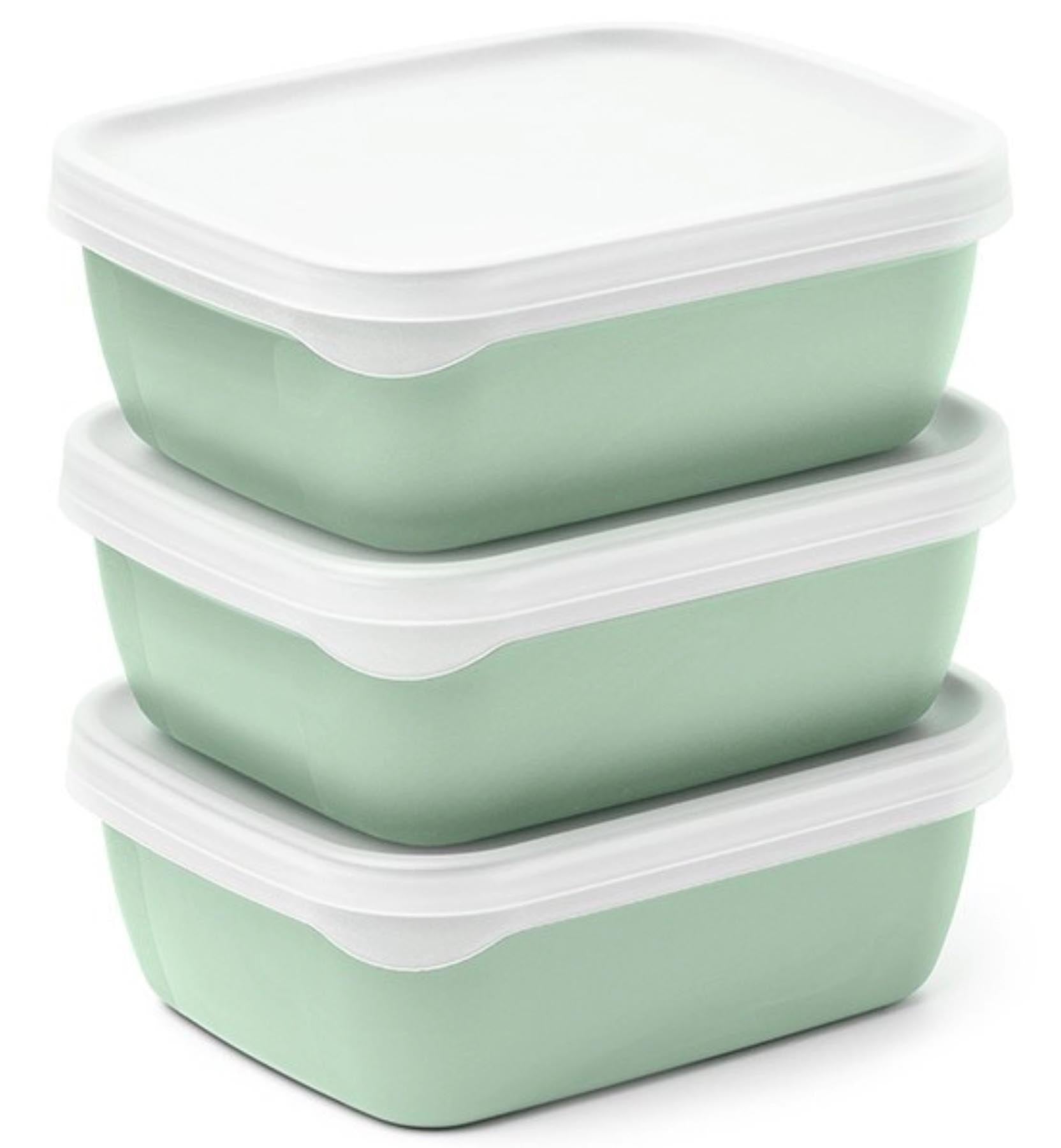3er Set Optifridge Bio 600ml 122X153X57mm grün in Grün präsentiert im Onlineshop von KAQTU Design AG. Käsezubehör ist von Amuse