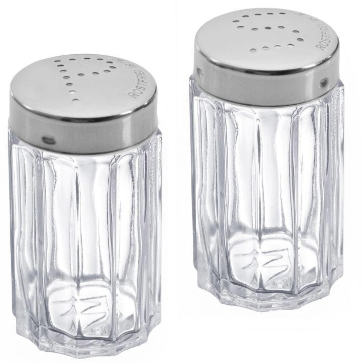 2-tlg. Set Salz- und Pfefferstreuer in Transparent präsentiert im Onlineshop von KAQTU Design AG. Salz & Pfeffer ist von Westmark